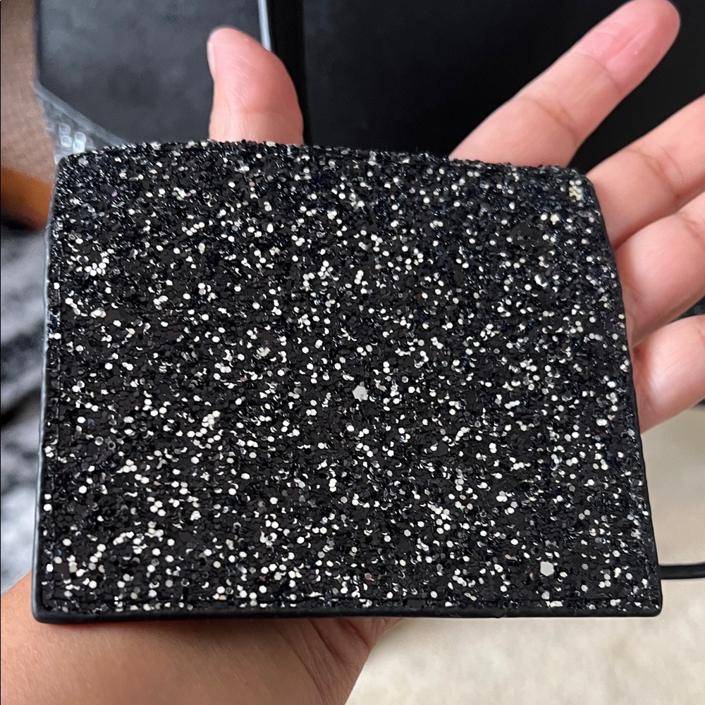 kate spade black glitter bottom dome satchel - Picture 6 of 8